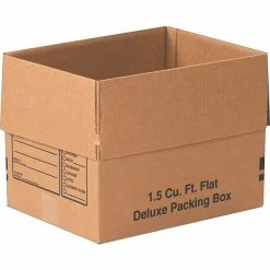 Unbranded Corrugated Boxes; 16" Length 16(L) X 12(W) X 12(H)" Deluxe Moving Boxes, 32 ECT, Brown, 25/Bundle (161212DPB)