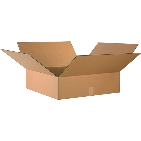 Quill Brand Corrugated Moving Boxes 24" X 24" X 7" Shipping Boxes, 32 ECT, Brown, 10/Bundle (24247) 3 Quill Brand Corrugated Moving Boxes 24" X 24" X 7" Shipping Boxes, 32 ECT, Brown, 10/Bundle (24247)