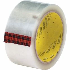 Scotch Hot Melt Tapes 3M #372 Hot Melt Packing Tape, 2"x55 Yds., Clear, 36/Case