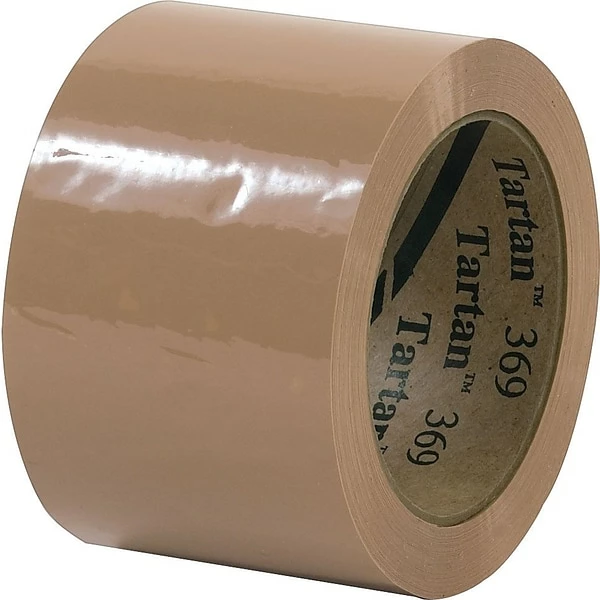 Scotch Hot Melt Tapes 3M Tartan #369 Hot Melt Packing Tape, 3"x110 Yds., Tan, 24/Case 3 Scotch Hot Melt Tapes 3M Tartan #369 Hot Melt Packing Tape, 3"x110 Yds., Tan, 24/Case