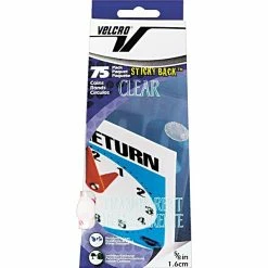 Hook And Loop Fastener Dots Velcro Dots 5/8" Dia. Sticky Back Hook & Loop Fastener, Clear 75/Pack (91302)