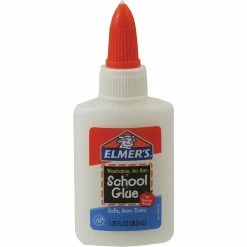 All Purpose & School Glue Elmer's WashableRemovable School Glue, 1.25 Oz., Tan (E301)