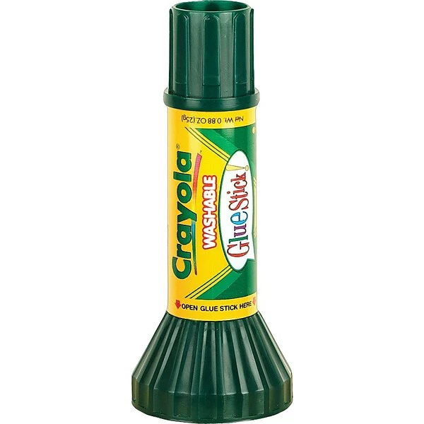 Crayola WashableRemovable Glue Sticks, .88 Oz., Blue (561135) 3 Crayola WashableRemovable Glue Sticks, .88 Oz., Blue (561135)