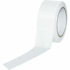 The Packaging Wholesalers Industrial Vinyl Safety Tape, Solid White, 2" X 36yds., 24/Case