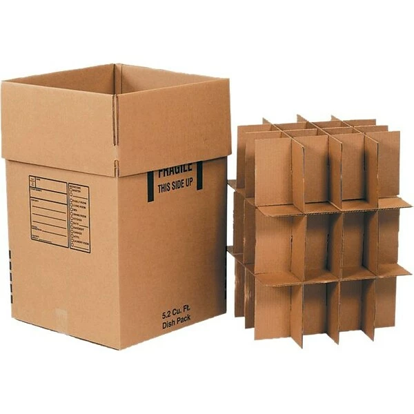 Corrugated Boxes; 28" Length SI Products Dish Pack Moving Kit, Kraft, 5/Bundle (BSDISHPACK) 3 Corrugated Boxes; 28" Length SI Products Dish Pack Moving Kit, Kraft, 5/Bundle (BSDISHPACK)
