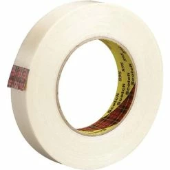 Scotch Filament Tape 3M Strapping Tape, 6.6 Mil, 1" X 60 Yds., Clear, 6/Case (T9158986PK)