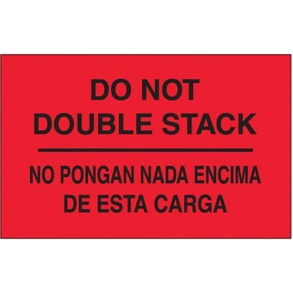 The Packaging Wholesalers Labels Tape Logic Do Not Double Stack Shipping Label Bilingual, 3" X 5", 500/Roll 3 The Packaging Wholesalers Labels Tape Logic Do Not Double Stack Shipping Label Bilingual, 3" X 5", 500/Roll