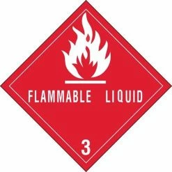 The Packaging Wholesalers Labels Tape Logic Flammable Liquids - 3" Tape Logic Shipping Label, 4" X 4", 500/Roll