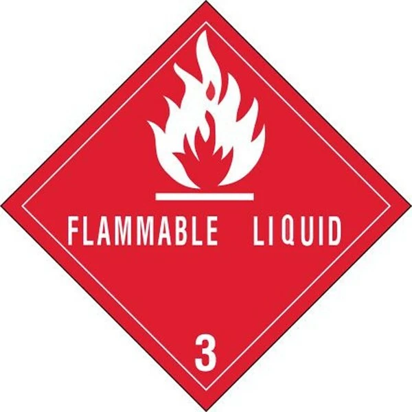 The Packaging Wholesalers Labels Tape Logic Flammable Liquids - 3" Tape Logic Shipping Label, 4" X 4", 500/Roll 3 The Packaging Wholesalers Labels Tape Logic Flammable Liquids - 3" Tape Logic Shipping Label, 4" X 4", 500/Roll