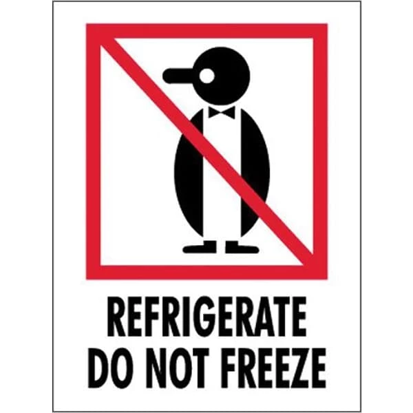The Packaging Wholesalers Labels Tape Logic Refrigerate - Do Not Freeze Shipping Label, 3" X 4", 500/Roll 3 The Packaging Wholesalers Labels Tape Logic Refrigerate - Do Not Freeze Shipping Label, 3" X 4", 500/Roll