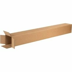 Corrugated Boxes; 40" Length Quill Brand® 4" X 4" X 40" Shipping Boxes, 32 ECT, Kraft, 25/Bundle (4440)