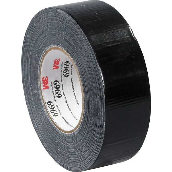 3M™ 2" X 60 Yds. Vinyl Duct Tape 6969, Black, 3/Pack 3 3M™ 2" X 60 Yds. Vinyl Duct Tape 6969, Black, 3/Pack