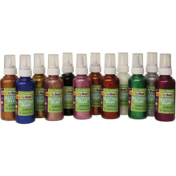Chenille Kraft® Glitter Glue Chenille Kraft Glitter Craft Glue, 4 Oz., Assorted, 12/Pack (CK-8561) 3 Chenille Kraft® Glitter Glue Chenille Kraft Glitter Craft Glue, 4 Oz., Assorted, 12/Pack (CK-8561)