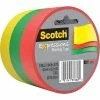Scotch® Expressions Decorative Masking Tape Scotch® Expressions 0.94 X 20 Yds. Light Masking Tape, Yellow/Green/Red, 3/Pack (3437-3PRM) -Bankers Box shop s0755769 s7