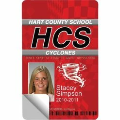 Miscellaneous Label Tapes IDville 24 Mil Adhesive Plastic Card With Mylar Back