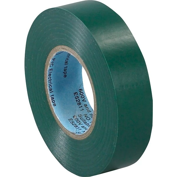 Tape Logic™ Vinyl Electrical Tapes Tape Logic™ 3/4"(W) X 20 Yds(L) Vinyl Electrical Tape, Green, 10/Pack 3 Tape Logic™ Vinyl Electrical Tapes Tape Logic™ 3/4"(W) X 20 Yds(L) Vinyl Electrical Tape, Green, 10/Pack
