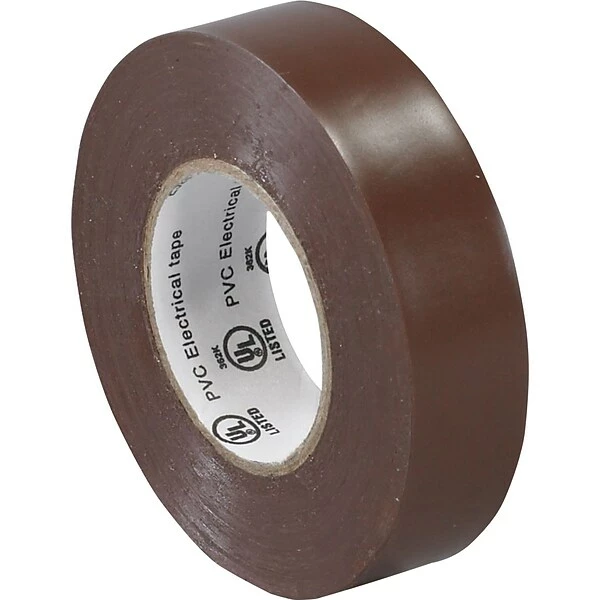 Tape Logic™ Vinyl Electrical Tapes Tape Logic™ 3/4"(W) X 20 Yds(L) Vinyl Electrical Tape, Brown, 10/Pack 3 Tape Logic™ Vinyl Electrical Tapes Tape Logic™ 3/4"(W) X 20 Yds(L) Vinyl Electrical Tape, Brown, 10/Pack