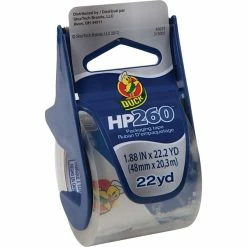 Tape Dispenser W Tape Duck® HP260 Crystal-Clear Premium Packing Tape With Dispenser, 1.88" X 22.2 Yds, 6/Rolls (280065)
