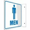 Safety Signs Accuform Signs® Men Restroom Projection Sign, Blue/White, 8"H X 8"W, 1/Pack 2 Safety Signs Accuform Signs® Men Restroom Projection Sign, Blue/White, 8"H X 8"W, 1/Pack -Bankers Box shop s0869271 s7