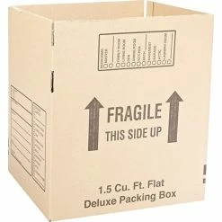 SI Products Shipping Boxes 16" X 12" X 12" Deluxe Moving Boxes, Brown, 250/Pallet (161212DPBPL)