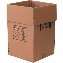 SI Products Bankers Box® Moving Boxes 18" X 18" X 28" Dish Pack, 350#, Brown, 60/Pallet (181828DISHPL)