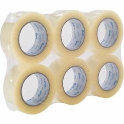 Quill Brand® Acrylic Packaging Tape, 2.2 Mil, 2" X 109 Yds., Clear, 6/Pack (ST-QA22L6)