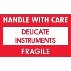 The Packaging Wholesalers Labels Tape Logic Delicate Instruments - HWC Shipping Label, 3" X 5", 500/Roll