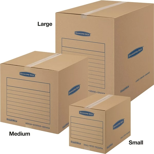 Bankers Box® Moving Boxes Bankers Box® SmoothMove™ Moving Kit, 20/Bundle (7713901) 3 Bankers Box® Moving Boxes Bankers Box® SmoothMove™ Moving Kit, 20/Bundle (7713901)