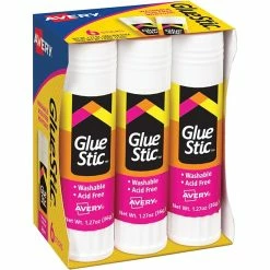 Avery Glue Sticks, 1.27 Oz., Tan, 72/Pack (98073CT)