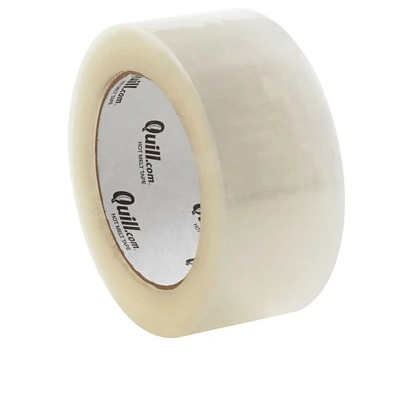 Quill Brand® Hot Melt Shipping Packaging Tape, 1.9 Mil, 2" X 110 Yds., Clear, 6/Pack (F219/959CL) 3 Quill Brand® Hot Melt Shipping Packaging Tape, 1.9 Mil, 2" X 110 Yds., Clear, 6/Pack (F219/959CL)