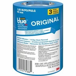 Scotch® Painters/Masking Tape ScotchBlue Original Painter's Tape Value Pack, 1.88" X 60 Yds., Blue, 3 Rolls/Pack (2090-48EVP)