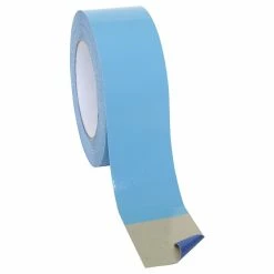 Adhesive Tape SI Products 2-N-1 Double Sided Barricade Tape, 2" X 20 Yds, Blue, 24/Pack (4420L-20-2)