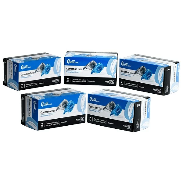 Quill Brand® White-Out Sidewinder Correction Tape, White, 10/Pack (718673QL10) 3 Quill Brand® White-Out Sidewinder Correction Tape, White, 10/Pack (718673QL10)