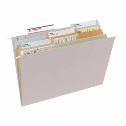 Smead TUFF Hanging File Folders With Easy Slide Tab, 1/3 Cut, Letter Size, Steel Gray, 18/Box (64092) 11 Smead TUFF Hanging File Folders With Easy Slide Tab, 1/3 Cut, Letter Size, Steel Gray, 18/Box (64092) -Bankers Box shop s1192420 s7