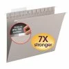 Smead TUFF Hanging File Folders With Easy Slide Tab, 1/3 Cut, Letter Size, Steel Gray, 18/Box (64092) -Bankers Box shop s1192423 s7