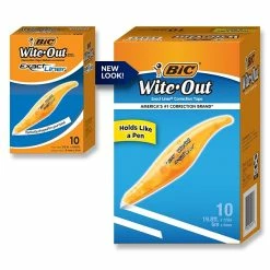 BIC Wite-Out Exact Liner Correction Tape, White, 10/Pack (WOELP10)