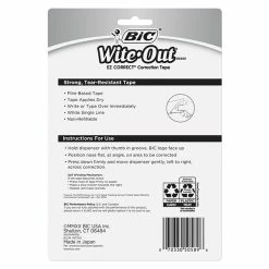BIC Wite-Out Correction Tape, White, 4/Pack (50589) 16 BIC Wite-Out Correction Tape, White, 4/Pack (50589) -Bankers Box shop s1205189 s7