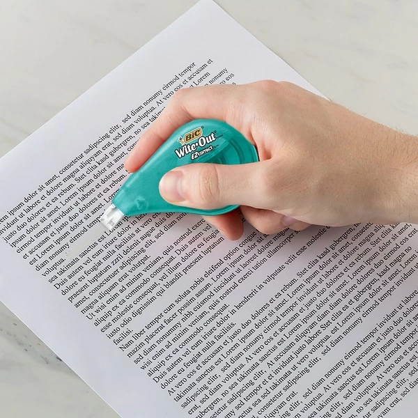 BIC Wite-Out EZ Correct Correction Tape, White, 10/Pack (50790) 8 BIC Wite-Out EZ Correct Correction Tape, White, 10/Pack (50790) - Image 7