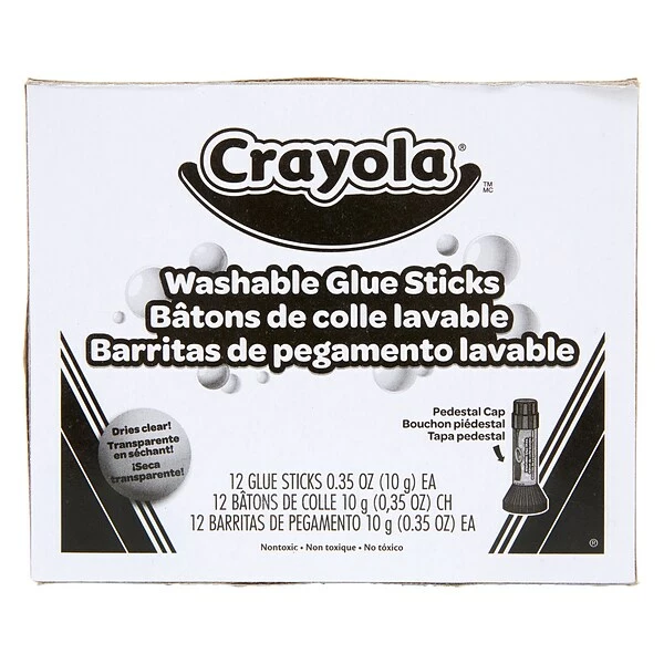 Crayola WashableRemovable Glue Sticks, .29 Oz., Blue, 6/Pack (79618-PK36) 4 Crayola WashableRemovable Glue Sticks, .29 Oz., Blue, 6/Pack (79618-PK36) - Image 2