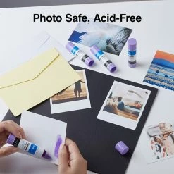 Quill Brand Washable Glue Sticks, 0.28 Oz., Purple, 4/Pack (25959-QCC) -Bankers Box shop s1223684 s7