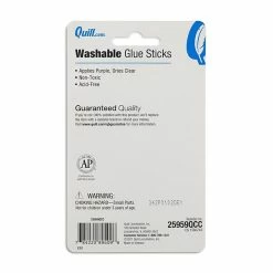 Quill Brand Washable Glue Sticks, 0.28 Oz., Purple, 4/Pack (25959-QCC)