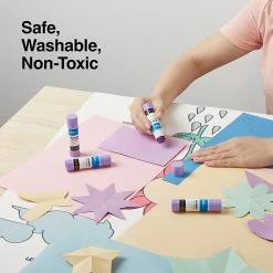 Quill Brand Washable Glue Sticks, 0.28 Oz., Purple, 4/Pack (25959-QCC) -Bankers Box shop s1223735 s7