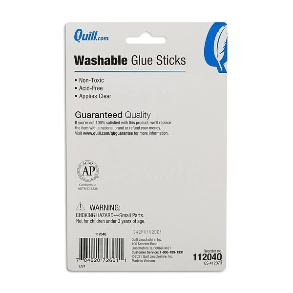 Quill Brand® Glue Sticks, 1.40-oz., 3/Pack 3 Quill Brand® Glue Sticks, 1.40-oz., 3/Pack