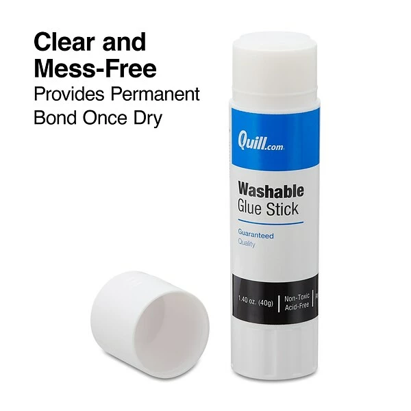 Quill Brand® Glue Sticks, 1.40-oz., 3/Pack 4 Quill Brand® Glue Sticks, 1.40-oz., 3/Pack - Image 2