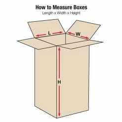 Partners Brand Corrugated Boxes; 22" Length 16" X 16" X 22" Shipping Boxes, Brown, 20/Bundle (161622)