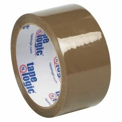 Acrylic Tape Tape Logic #53 PVC Natural Rubber Carton Sealing Tape, 2.1 Mil, 2" X 55 Yds., Tan, 6/Carton (T90153T6PK)