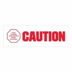 Security Tape Tape Logic™ 2" X 110 Yds. Pre Printed "Caution - If Seal Is Broken" Carton Sealing Tape, 18/Pack