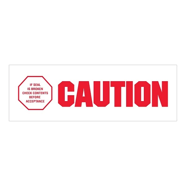 Security Tape Tape Logic™ 2" X 110 Yds. Pre Printed "Caution - If Seal Is Broken" Carton Sealing Tape, 18/Pack 3 Security Tape Tape Logic™ 2" X 110 Yds. Pre Printed "Caution - If Seal Is Broken" Carton Sealing Tape, 18/Pack