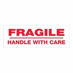 Security Tape Tape Logic™ 2" X 55 Yds. Pre Printed "Fragile Handle With Care" Carton Sealing Tape, 18/Pack