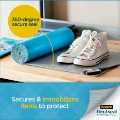 Flex And Seal Scotch™ Flex & Seal Shipping Roll Self-Sealing Padded Mailer, 15" X 200', Blue (FS-15200)
